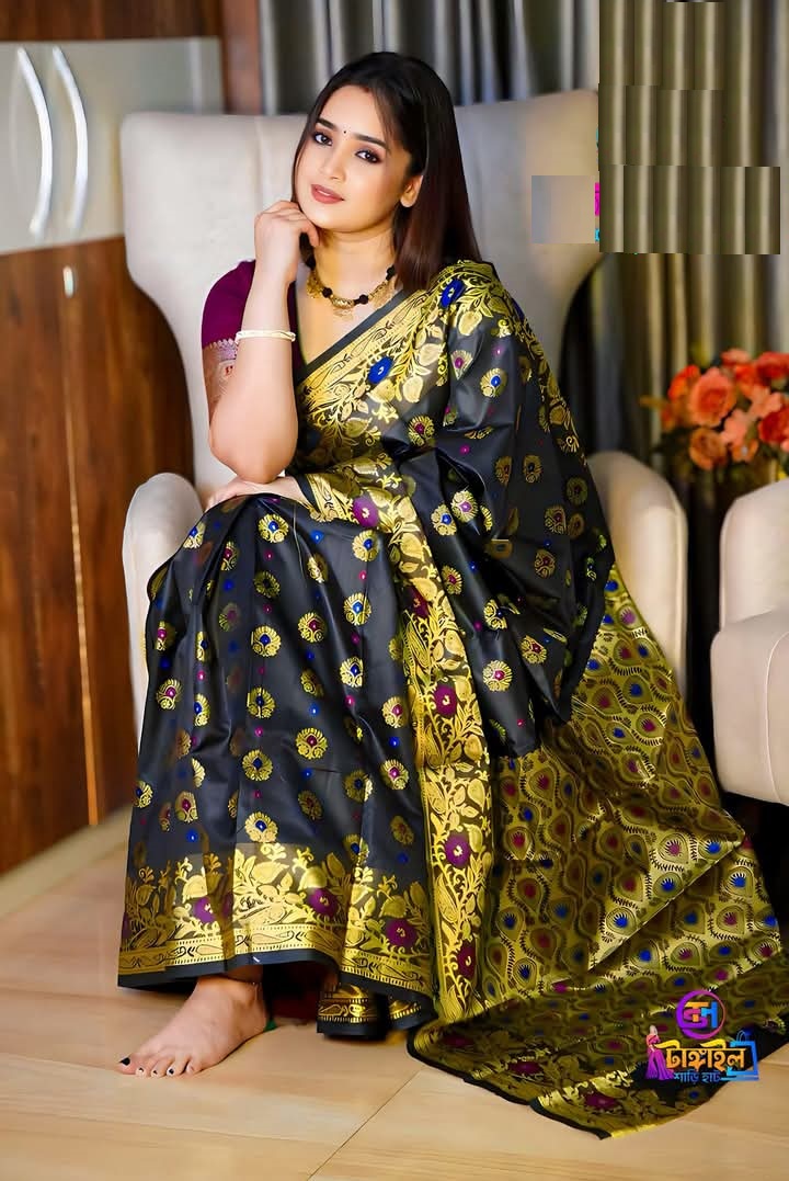 Black Gold saree